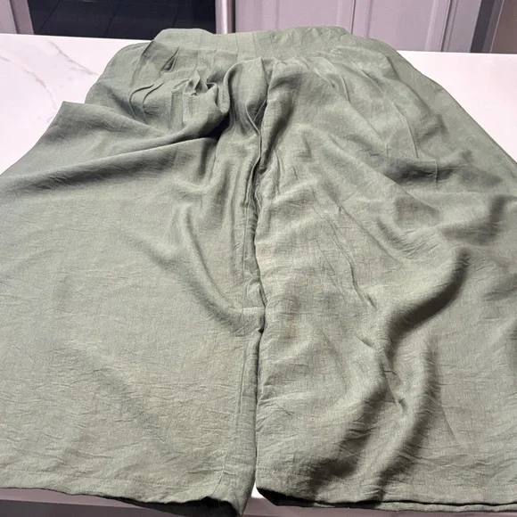 Taylor Forest Green Wide Leg Jumpsuit - Picture 4 of 15